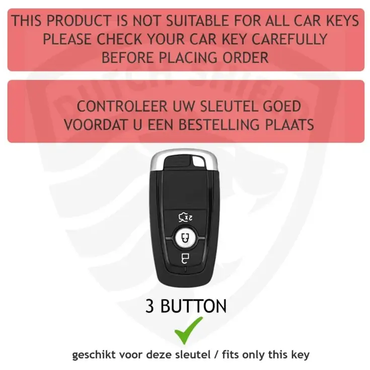 TPU Sleutelhoesje voor Ford goud B3
