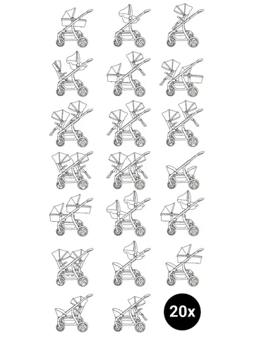 Kinderwagen Novi Pacific Premium Duo Solid Black
