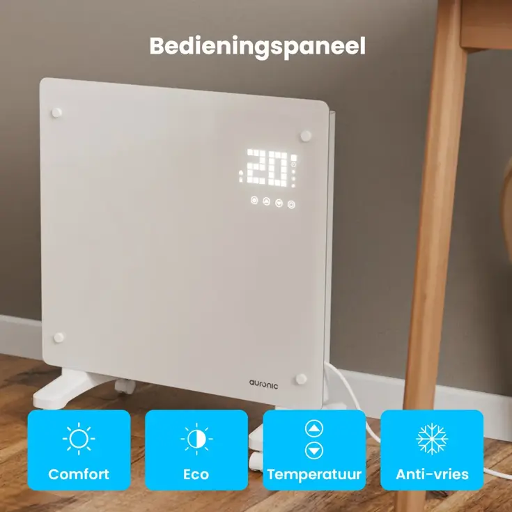 Convectorkachel – 1000W – Wit
