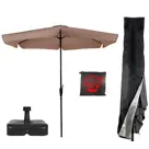 CUHOC Parasol Ecru Ø3m + Hoes en lichte Voet