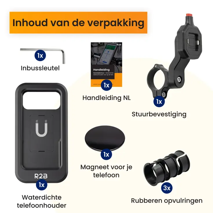 Telefoonhouder Fiets Waterdicht