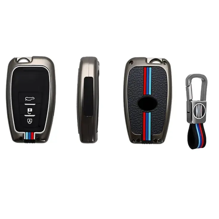 Metalen Sleutelhoesje voor Toyota grijs B3A