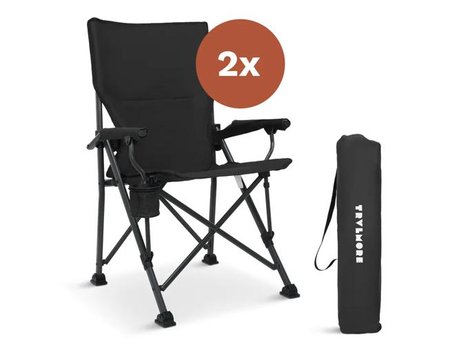 Ergonomische Campingstoel - Opvouwbaar - 2-pack