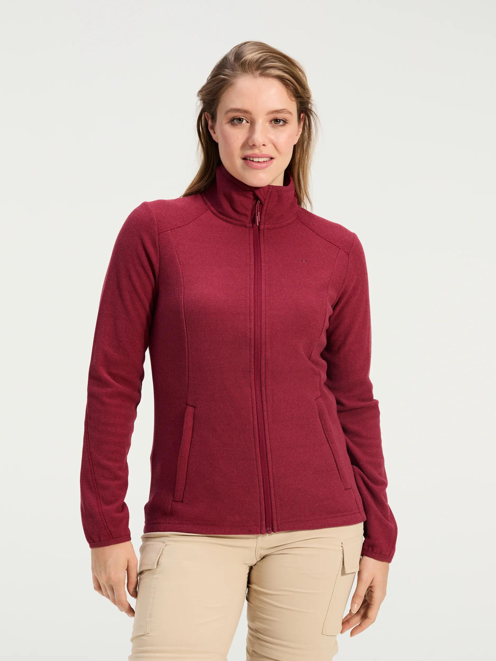 ANWB  Line  Fleecevest dames  Human Nature  Donker Rood   4XL