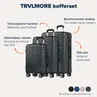 TRVLMORE Kofferset - 3 Delig - 45L