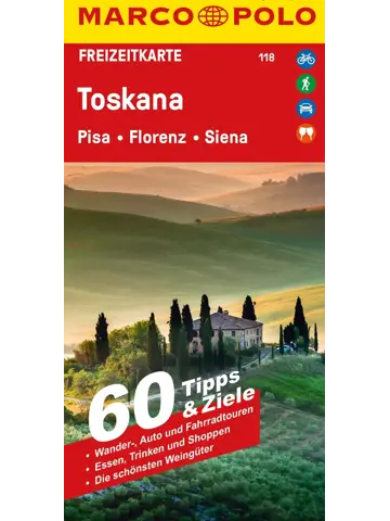 Toeristische kaart FZK 118 Toskana