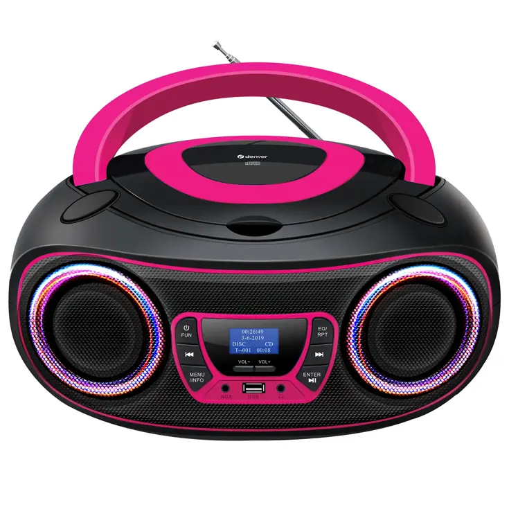 Denver TDB212PINK DAB+/FM Radio Boombox