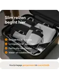 Packing cubes compressie set – 6-delig – Zwart