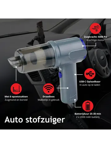 Auto Stofzuiger Draadloos 36W