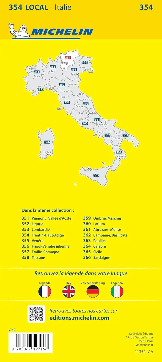 Wegenkaart Local 354 Trentino