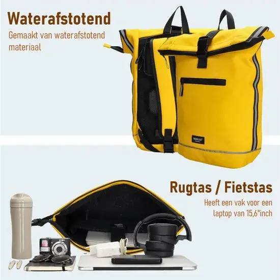 Beagles - Bicycle - Fietstas met rolltop