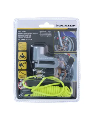 Remschijfslot met Herinneringskabel