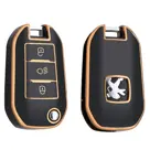 Dutch Shield Sleutelhoesje  Peugeot goud A3B