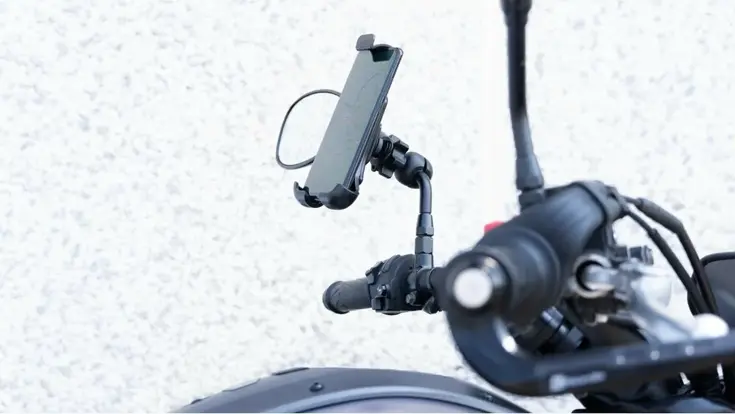 Optiline telefoonhouder motor spiegel