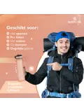 Nederlandse Motivatie Waterfles - Rose Goud - 1L
