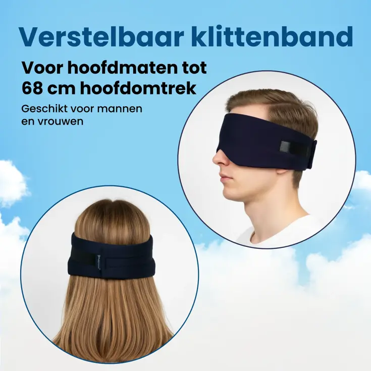 Katoenen Slaapmasker - Verduisterend - Verstelbaar