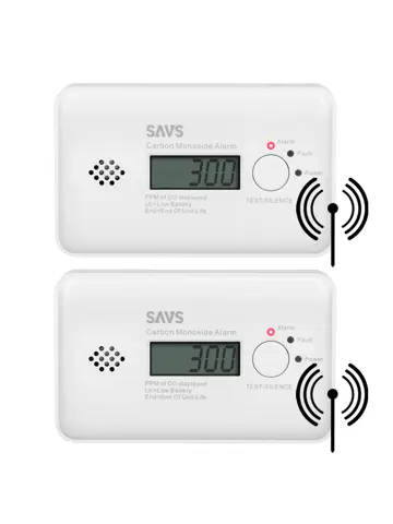 C10-W Koppelbare koolmonoxidemelder 2-pack
