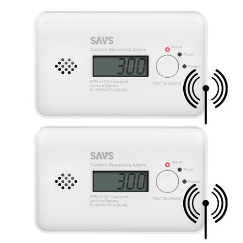 C10-W Koppelbare koolmonoxidemelder 2-pack