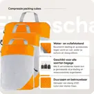 Compressie Packing Cubes – 6 stuks – Oranje