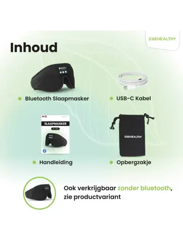 3D Slaapmasker met Bluetooth