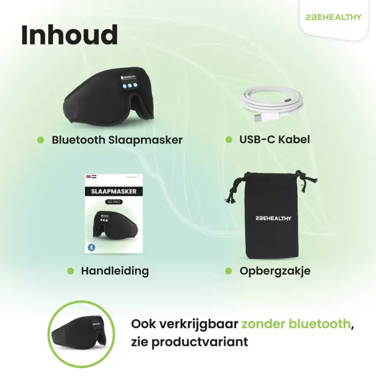 3D Slaapmasker met Bluetooth