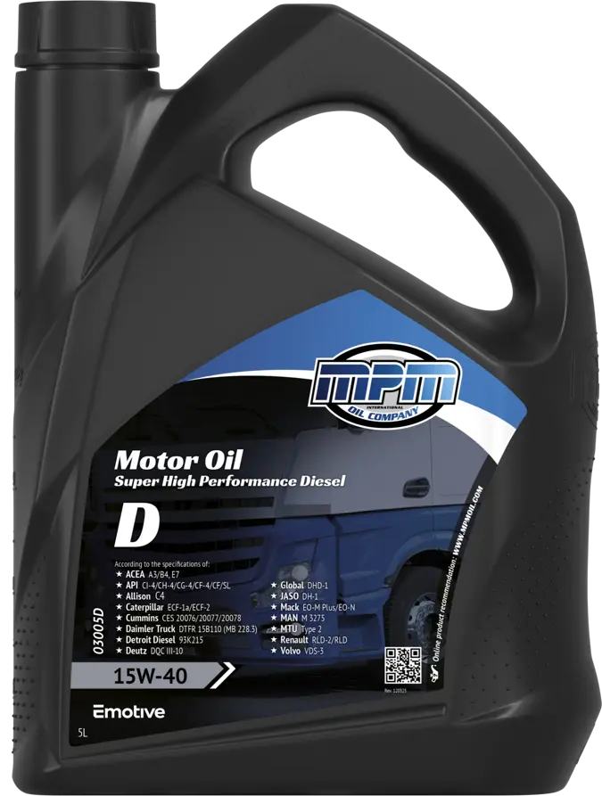 motorolie 15w40 diesel super high performance