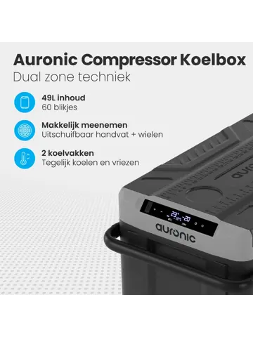 Compressor Koelbox – 49L – Grijs