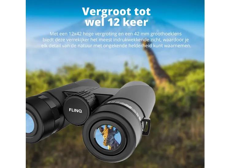 12 x 42 ED IPX7 waterdichte verrekijker voor volwassenen, gemakkelijk