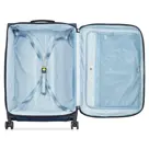 Delsey soft trolley l expandable Blauw