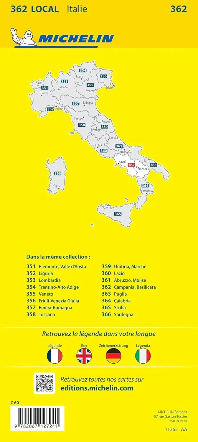 Wegenkaart Local 362 Campania Basilicata