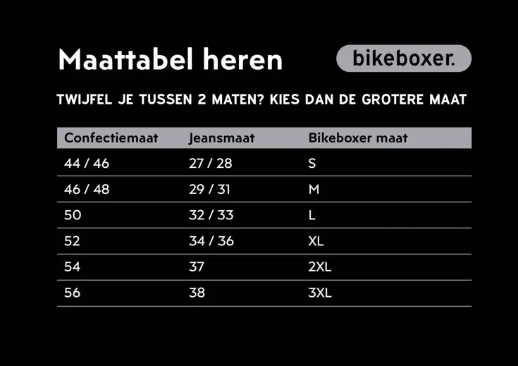 bikeboxer heren Zwart