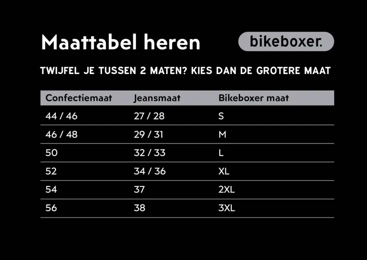 bikeboxer heren Zwart