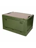 Krat met Houten Deksel en Koeltas