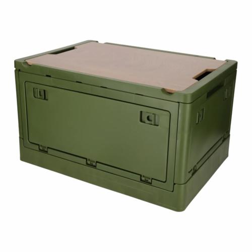 Krat met Houten Deksel en Koeltas
