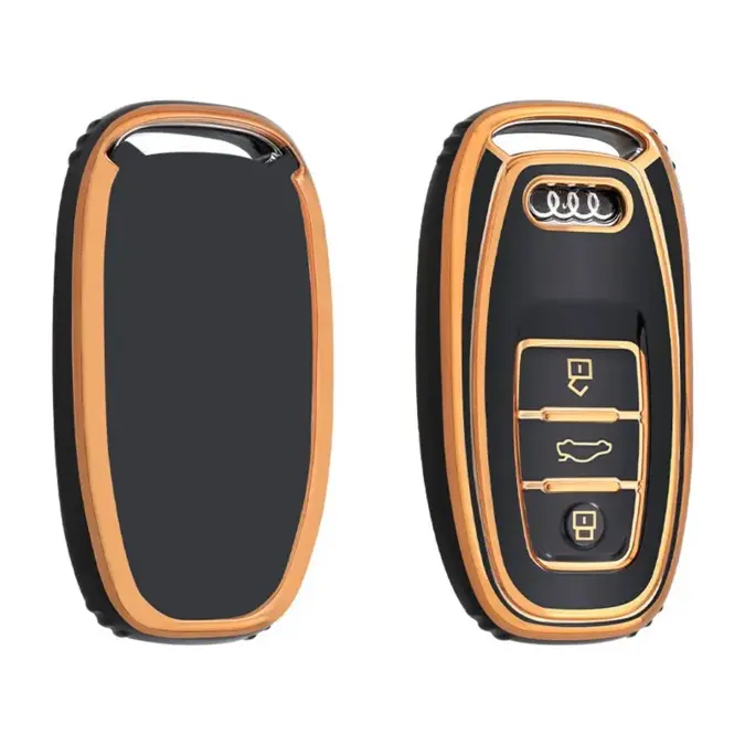 Dutch Shield Sleutelhoesje  Audi goud A3