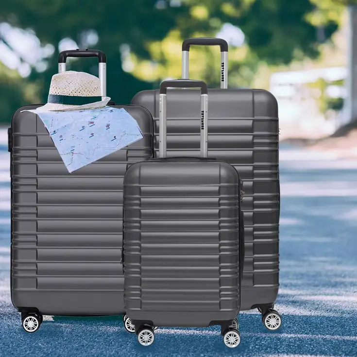 Kofferset – 3 Delig – 38L – Donkergrijs