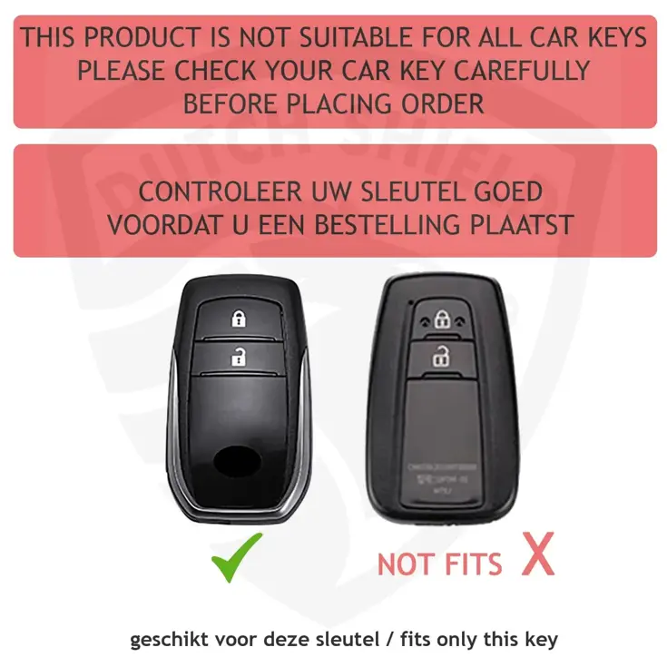 TPU Sleutelhoesje voor Toyota zwart A2