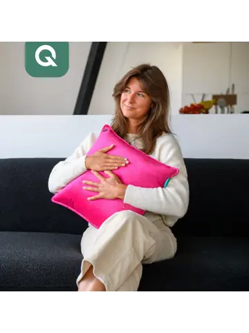 Qnuss Warmtekussen Fluweel 45x45