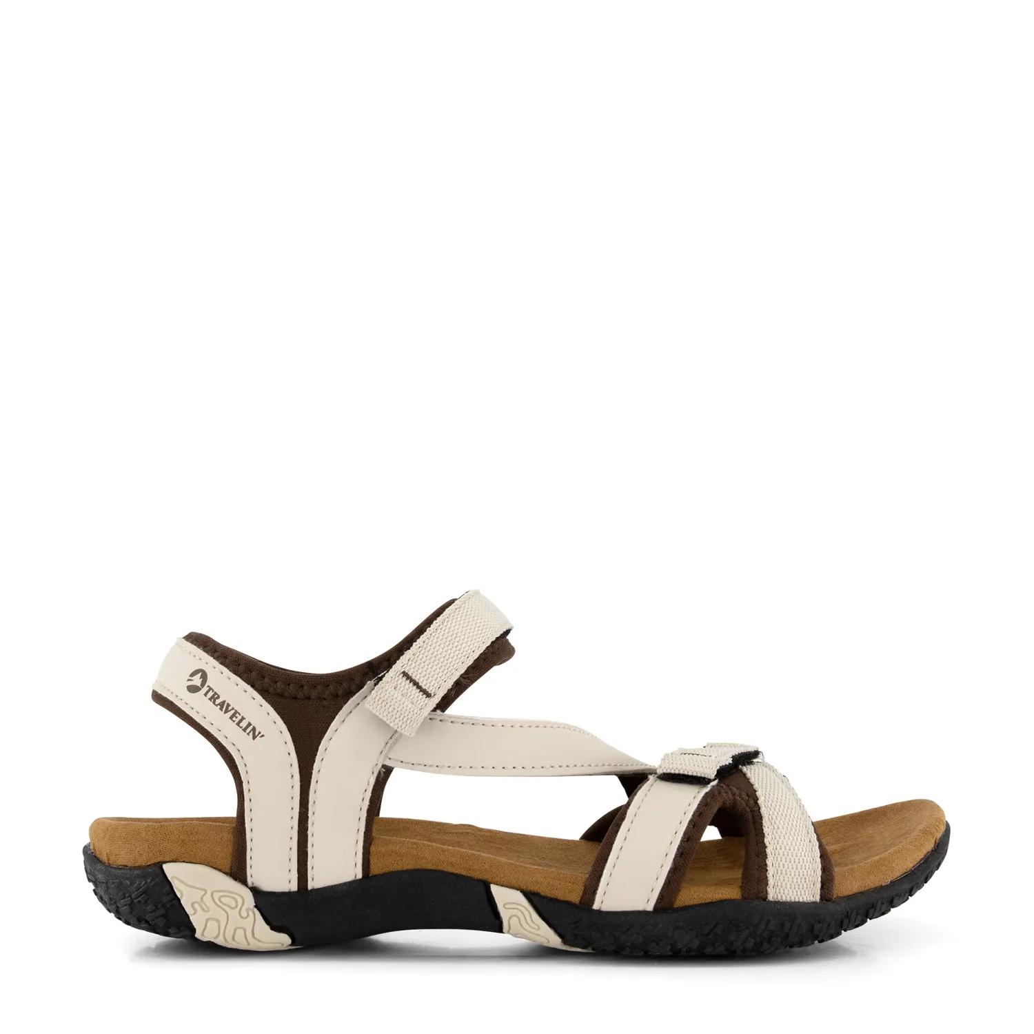 Travelin' Helsem dames  Outdoorsandalen  Gebroken Wit