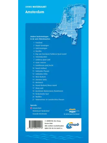 ANWB Waterkaart Amsterdam