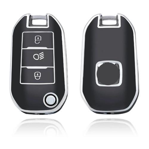 TPU Sleutelhoesje voor Citroën zwart A3B