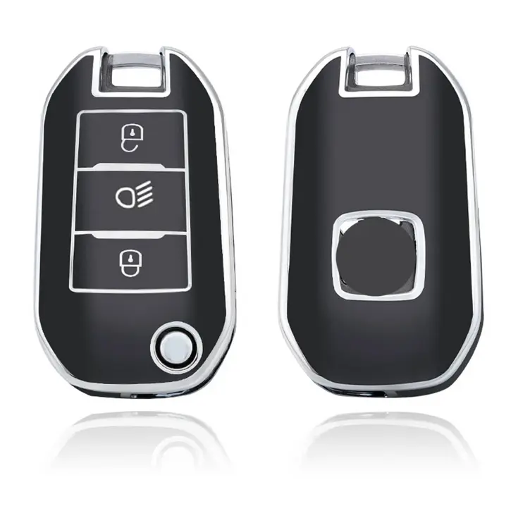TPU Sleutelhoesje voor Opel zwart A3B