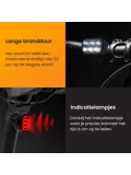 Fietslicht voor en achter USB-C Opladen