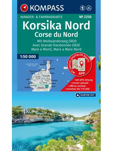 Wandelkaart WK2250 Corsica Noord