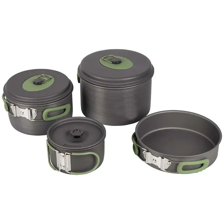 Bo-Camp Pannenset Explorer XL 4-Delig Alu