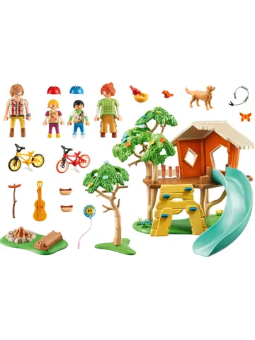 PLAYMOBIL® Avonturen boomhut met glijbaan 71001
