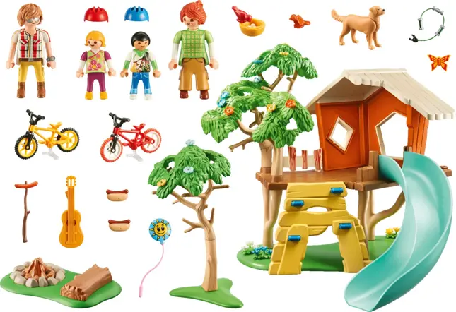 PLAYMOBIL® Avonturen boomhut met glijbaan 71001