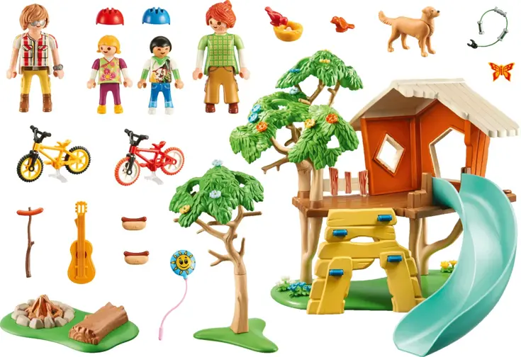 PLAYMOBIL® Avonturen boomhut met glijbaan 71001