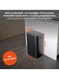 Prullenbak met Drukdeksel - 55 Liter