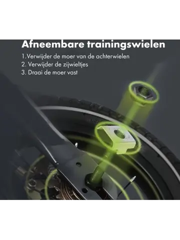 Luxe Kinderfiets 12 inch - 3 in 1 - Loopfiets